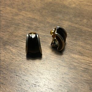 St. John Black and Gold Earrings